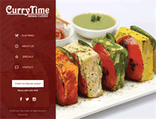 Tablet Screenshot of currytimecuisine.com